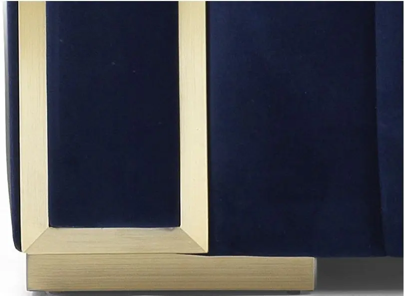 Диван Signal Vogue 2 Velvet (Navy Blue/Gold) - 4