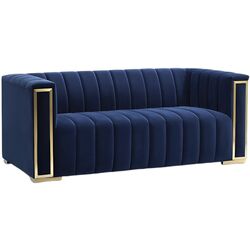 Диван Signal Vogue 2 Velvet (Navy Blue/Gold)