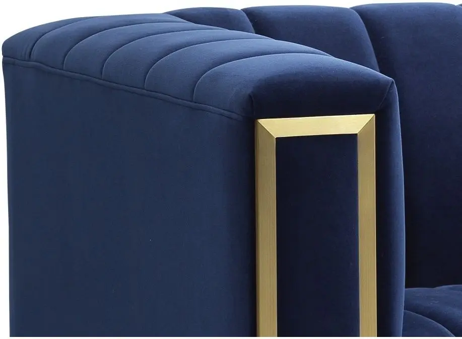 Диван Signal Vogue 2 Velvet (Navy Blue/Gold) - 3