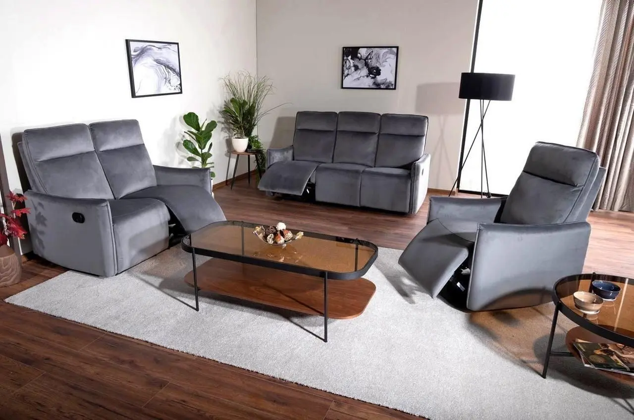 Кресло-реклайнер Signal Travis 2 Bluvel 14 (Grey) - 9