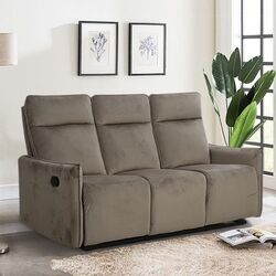 Кресло-реклайнер Signal Travis 3 Bluvel 40 (Dark Beige)