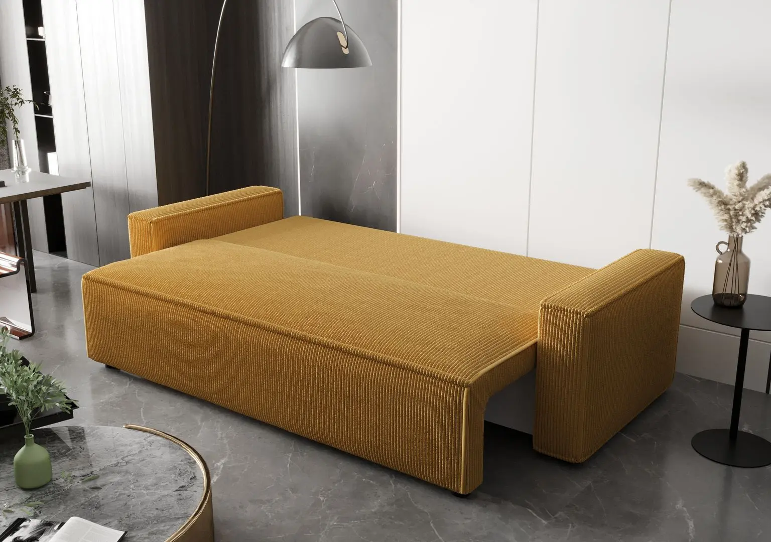 Canapea Space Meble Ambro Poso 01 (Yellow Honey)