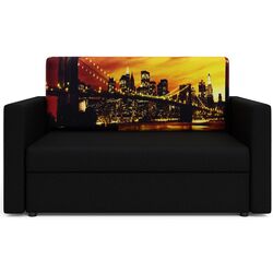 Canapea Space Meble Amerykanka Heven 120 Bridge/Sawana14 (Black) Thumb