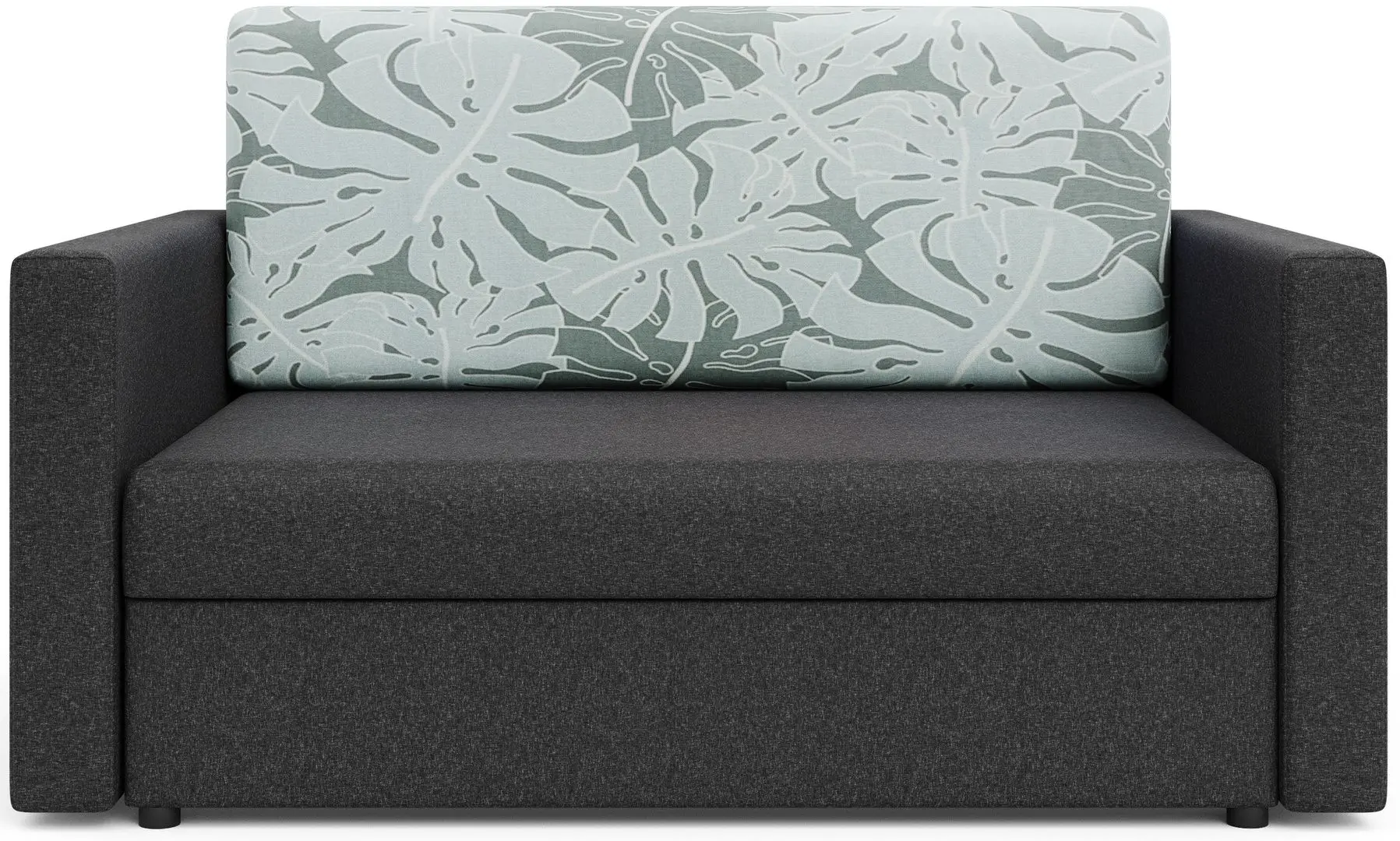 Canapea Space Meble Amerykanka Heven 120 Flowers/Sawana 05 (Gray Dark) - 4