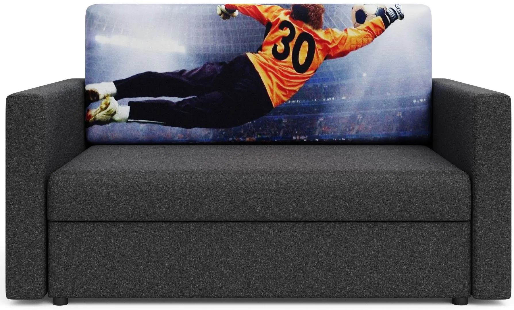 Canapea Space Meble Amerykanka Heven 120 Goal/Sawana 05 (Gray Dark) - 6