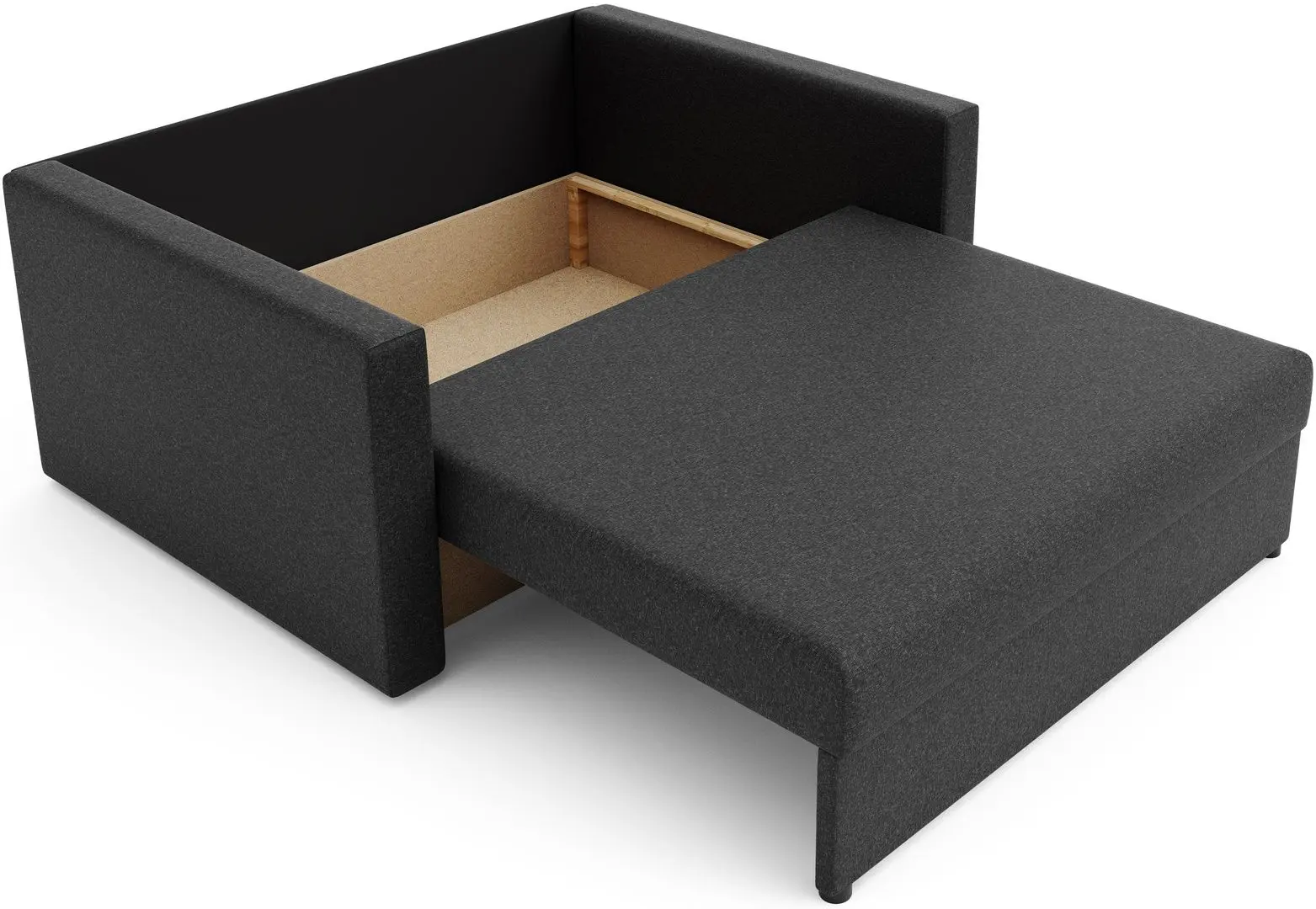 Canapea Space Meble Amerykanka Heven 120 Goal/Sawana 05 (Gray Dark) - 5