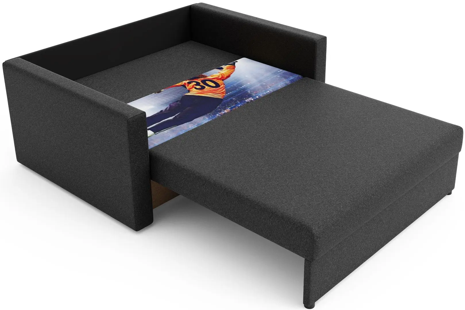 Canapea Space Meble Amerykanka Heven 120 Goal/Sawana 05 (Gray Dark) - 3