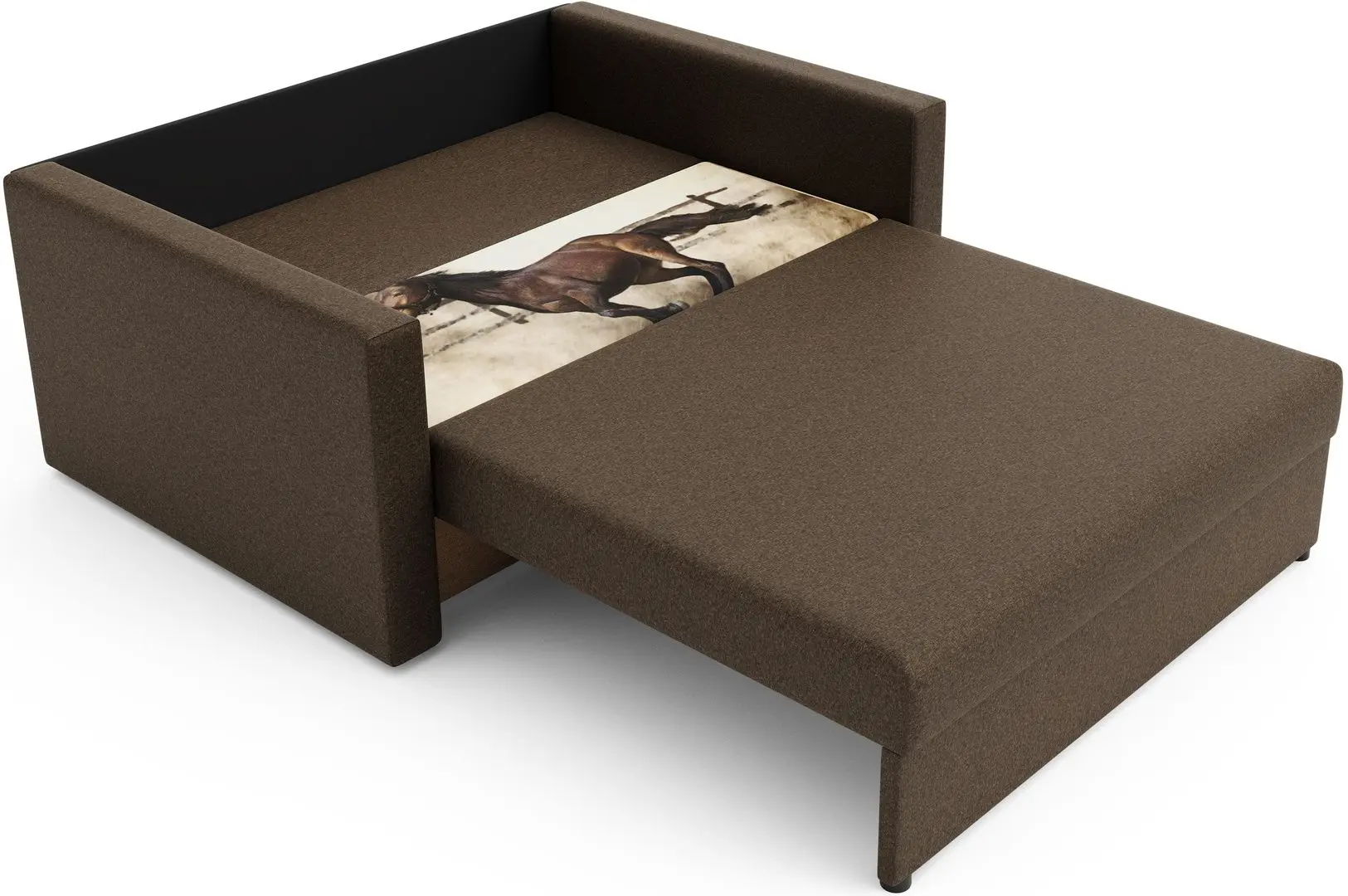 Canapea Space Meble Amerykanka Heven 120 Horse/Sawana 25 (Brown) - 5