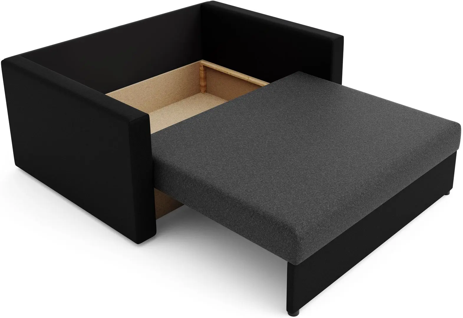 Canapea Space Meble Amerykanka Heven 120 Sawana 05/Sawana 14 (Gray Dark/Black) - 3