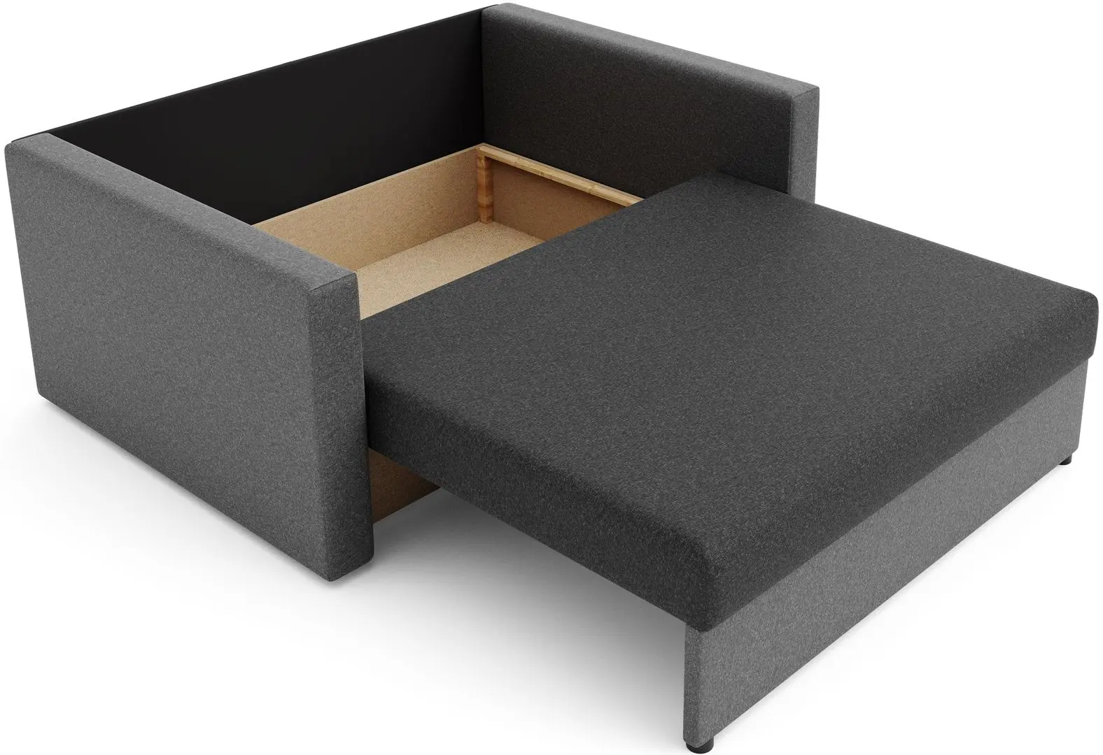 Canapea Space Meble Amerykanka Heven 120 Sawana 05/Sawana 21 (Gray Dark/Gray) - 6