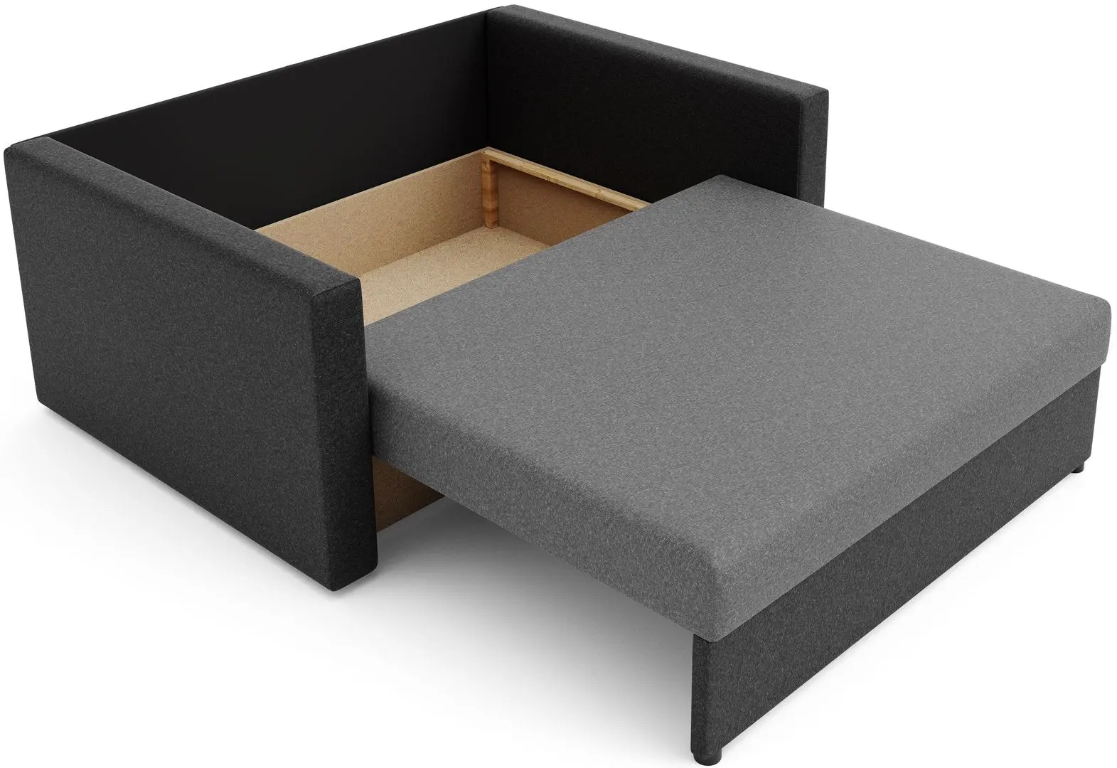 Диван Space Meble Amerykanka Heven 120 Sawana 21/Sawana 05 (Gray/Gray Dark) - 5