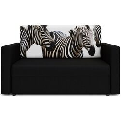 Диван Space Meble Amerykanka Heven 120 Zebra/Sawana 14 (Black) Thumb