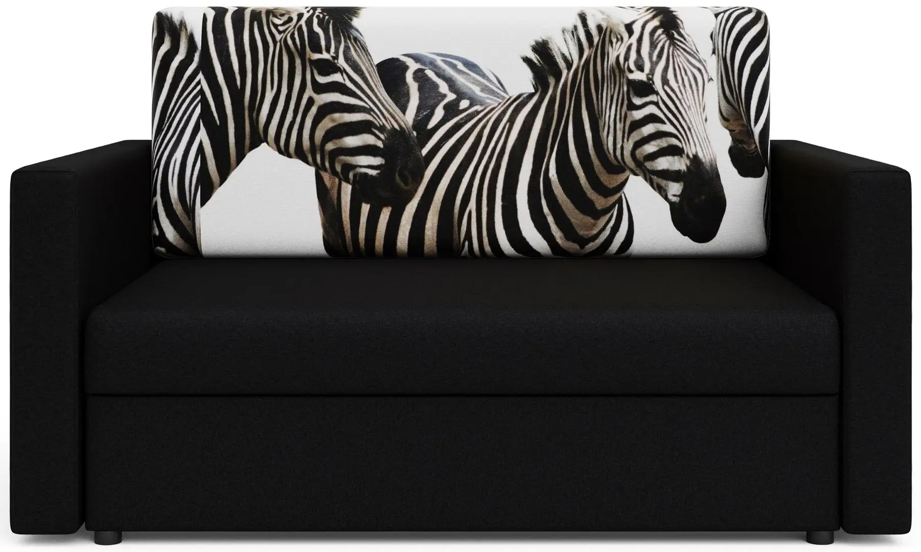 Диван Space Meble Amerykanka Heven 120 Zebra/Sawana 14 (Black) - 4