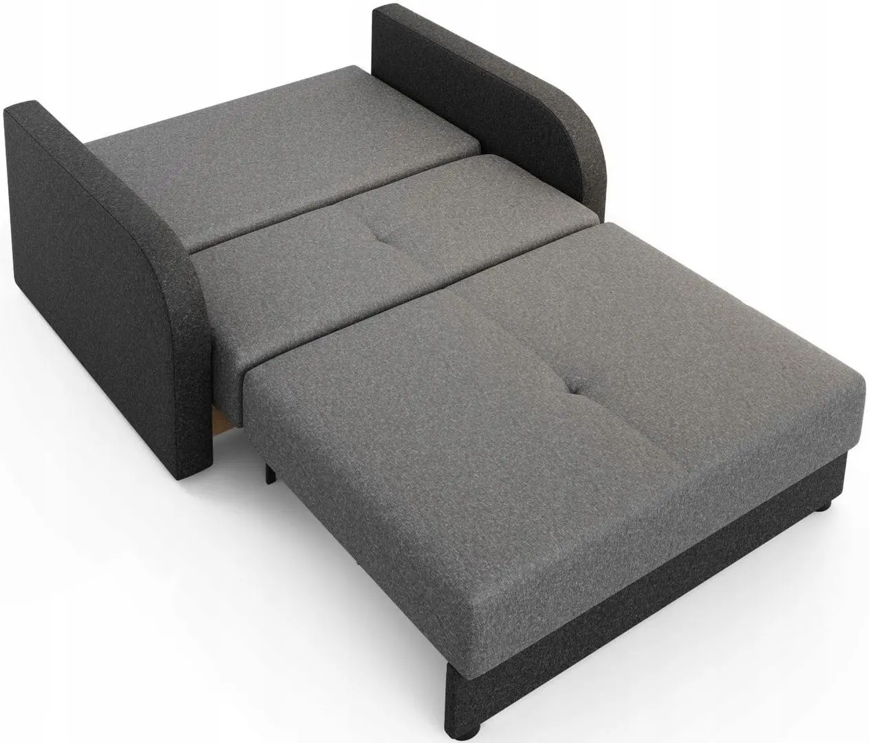 Canapea Space Meble Amerykanka Twice 120 Kornet 10/Kornet 02 (Black/Gray) - 3