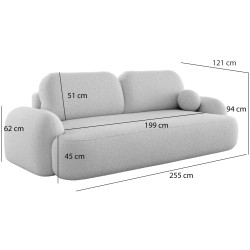 Диван Space Meble Molly Terra Frotte 0 (White) Thumb