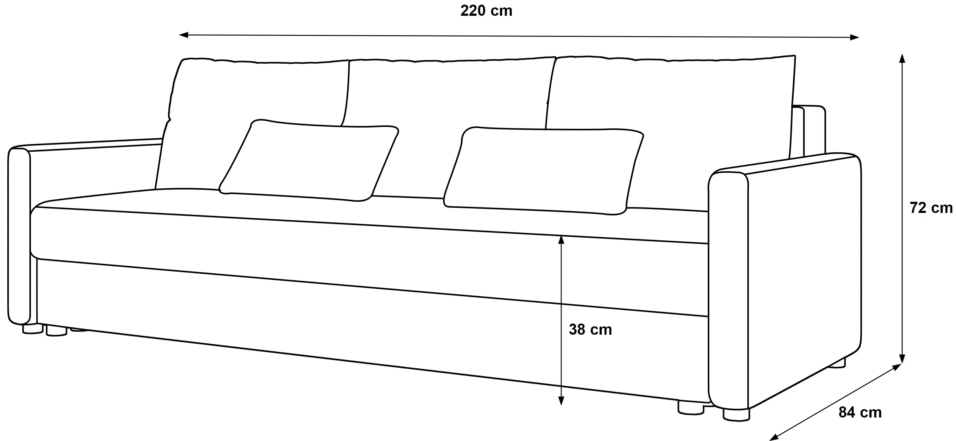 Canapea Space Meble Mos Itaka 11 (Blue)
