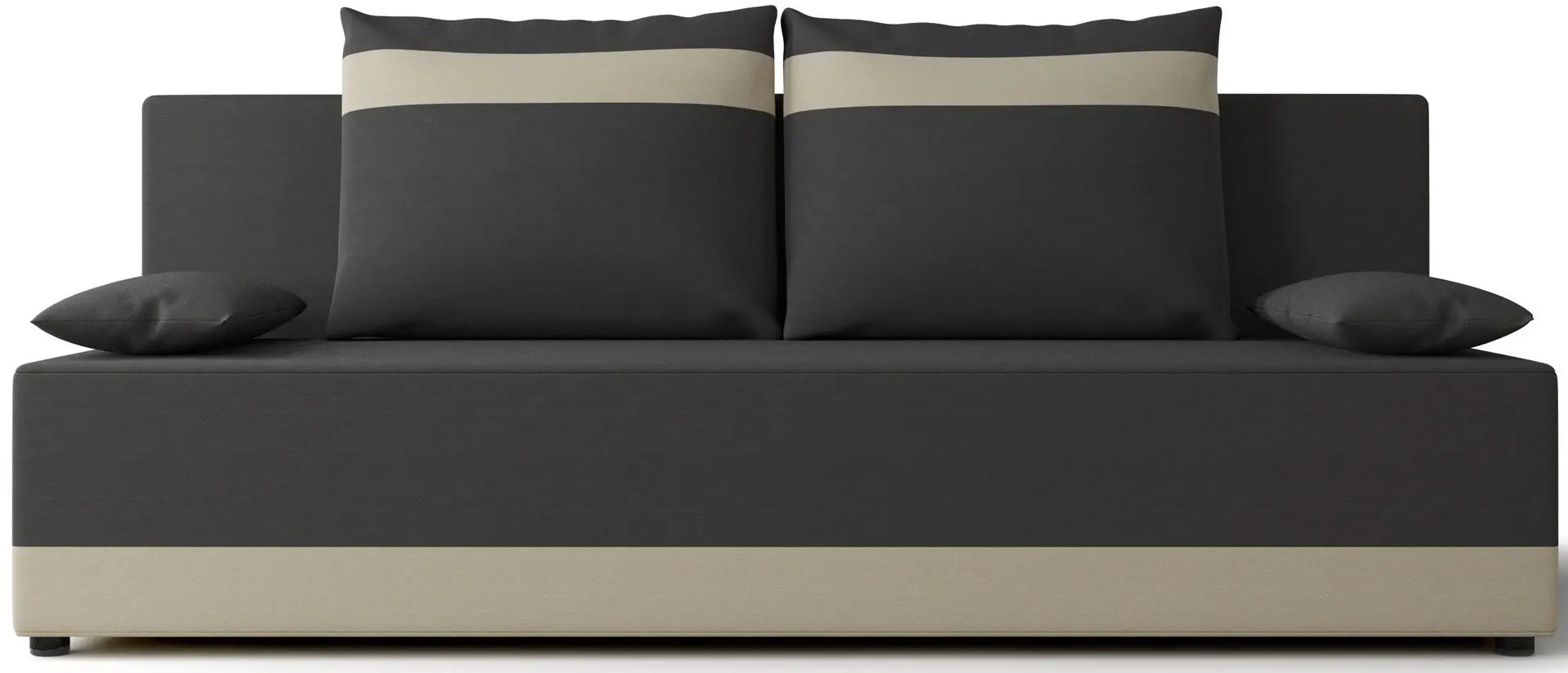 Canapea Space Meble Toledo Rainbow 27/Rainbow 16 (Graphite/Ecru)