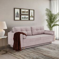 Диван раскладной Tempo Kondela Aurelia (Antique Pink)