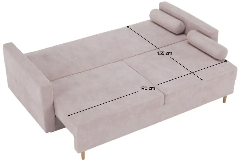 Диван раскладной Tempo Kondela Aurelia (Antique Pink) - 7