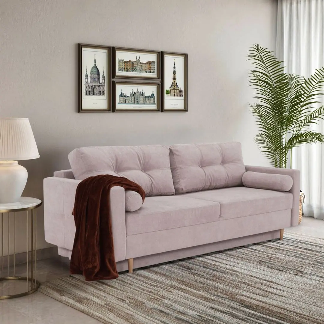 Диван раскладной Tempo Kondela Aurelia (Antique Pink)