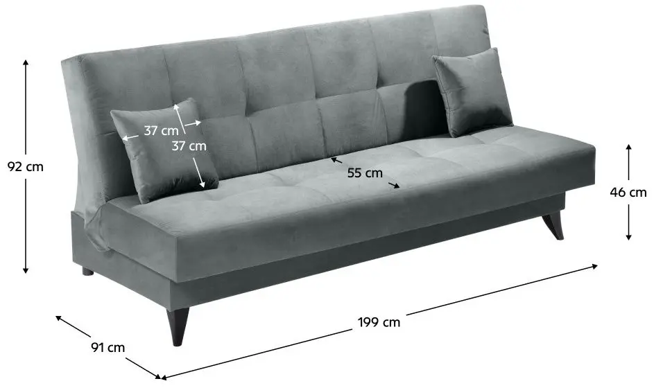 Диван раскладной Tempo Kondela Urgo (Gray)