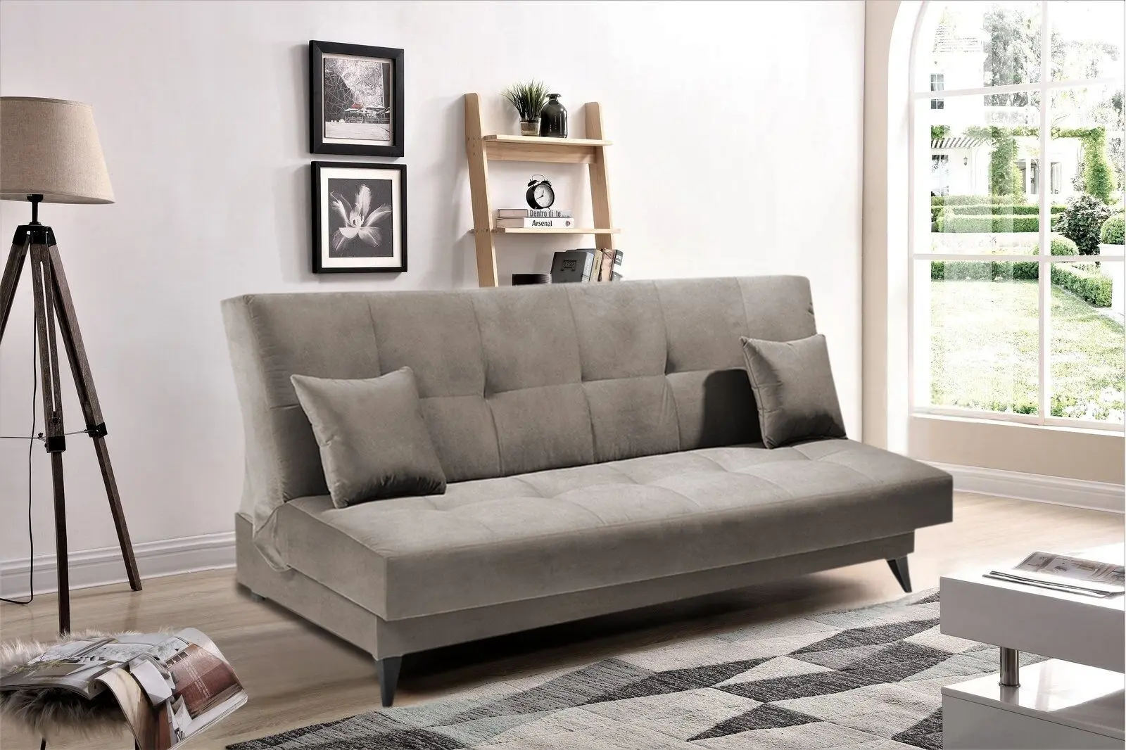 Диван раскладной Tempo Kondela Urgo (Taupe/Beige-Gray)