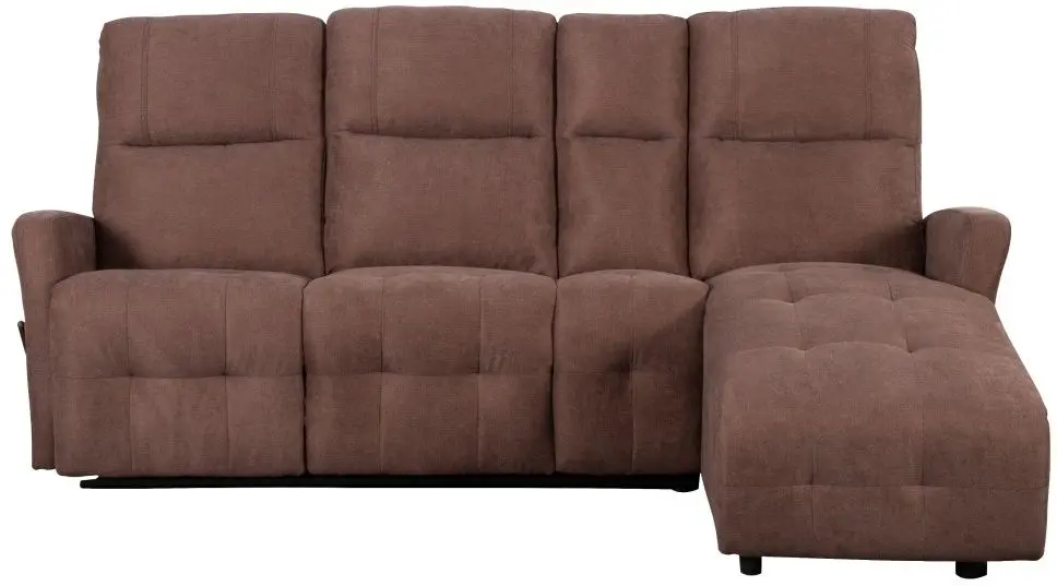 Canapea-recliner de colt Tempo Kondela Trojan Roh Right (Brown)