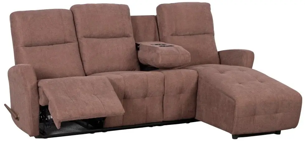 Canapea-recliner de colt Tempo Kondela Trojan Roh Right (Brown)