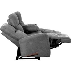 Диван-реклайнер угловой Tempo Kondela Trojan Roh Right (Dark Gray) Thumb