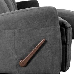 Диван-реклайнер угловой Tempo Kondela Trojan Roh Right (Dark Gray) Thumb