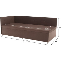 Диван Tempo Kondela Auria Uni (Brown Taupe) Thumb