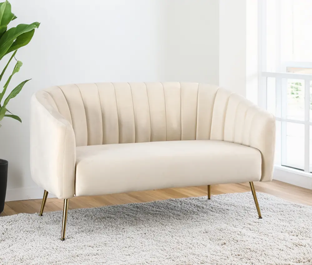 Canapea Tempo Kondela Bagy (Beige/Golden)