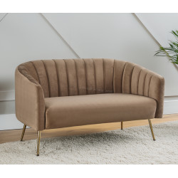 Canapea Tempo Kondela Bagy (Brown/Golden)