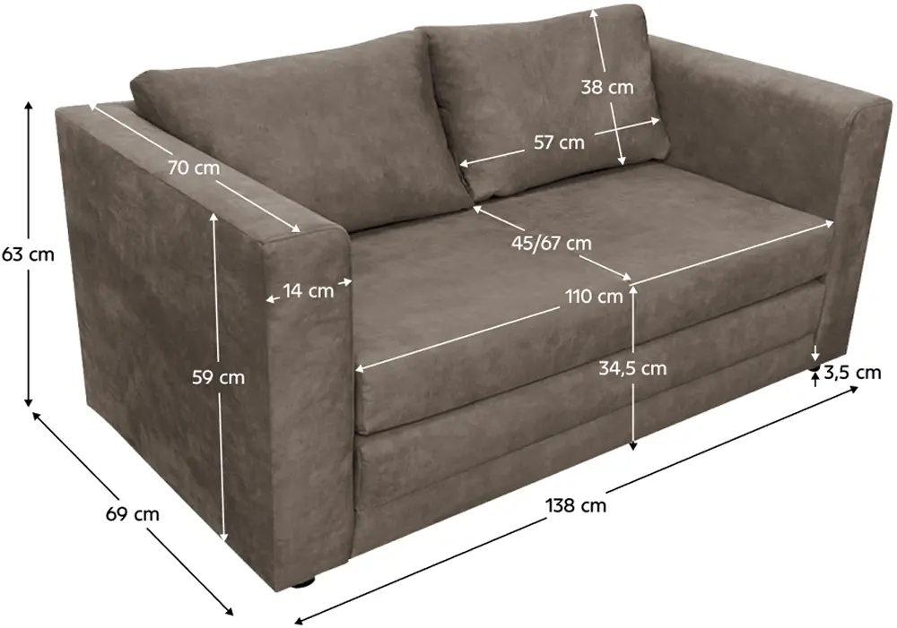 Диван Tempo Kondela Beja (Gray Brown) - 4