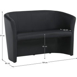 Диван Tempo Kondela Cuba (Black) Thumb