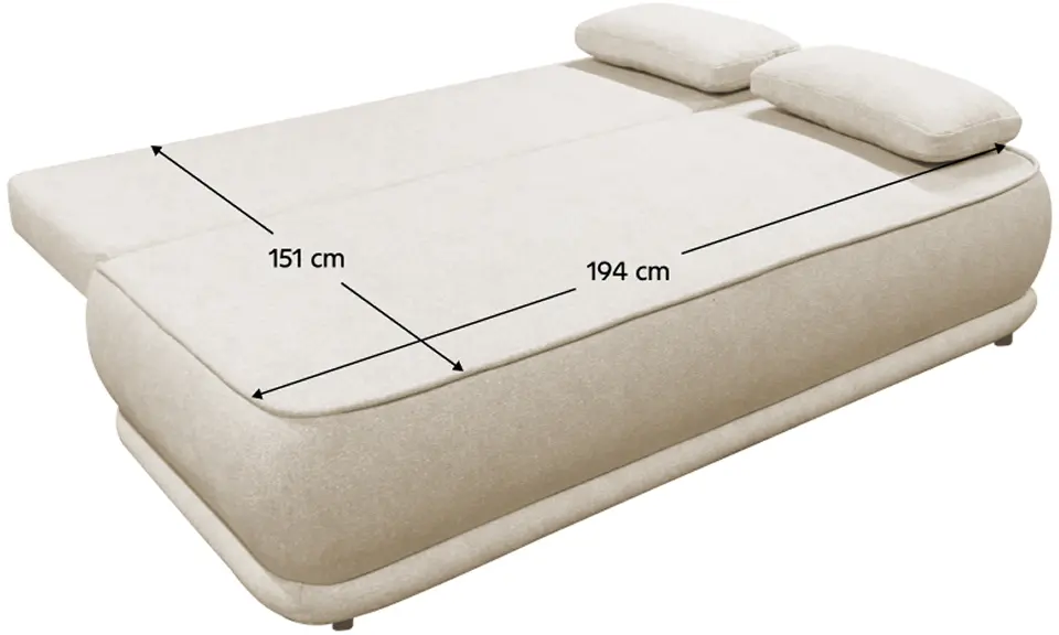 Canapea Tempo Kondela Lago (Beige)