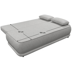 Canapea Tempo Kondela Lago (Gray) Thumb
