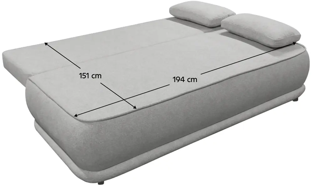 Canapea Tempo Kondela Lago (Gray)