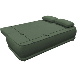 Canapea Tempo Kondela Lago (Green) Thumb