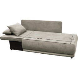 Canapea Tempo Kondela Liami Left Gerra 15 (Beige Gray) Thumb