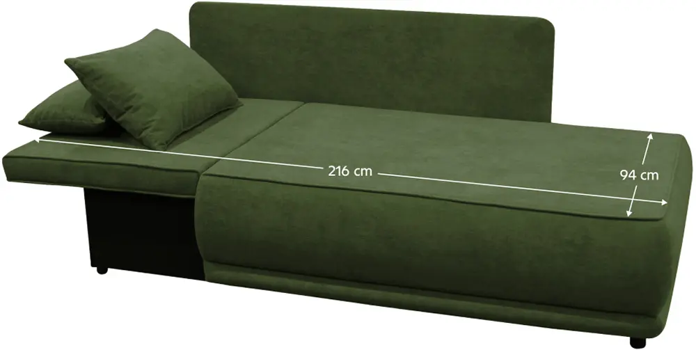 Canapea Tempo Kondela Liami Left (Green)