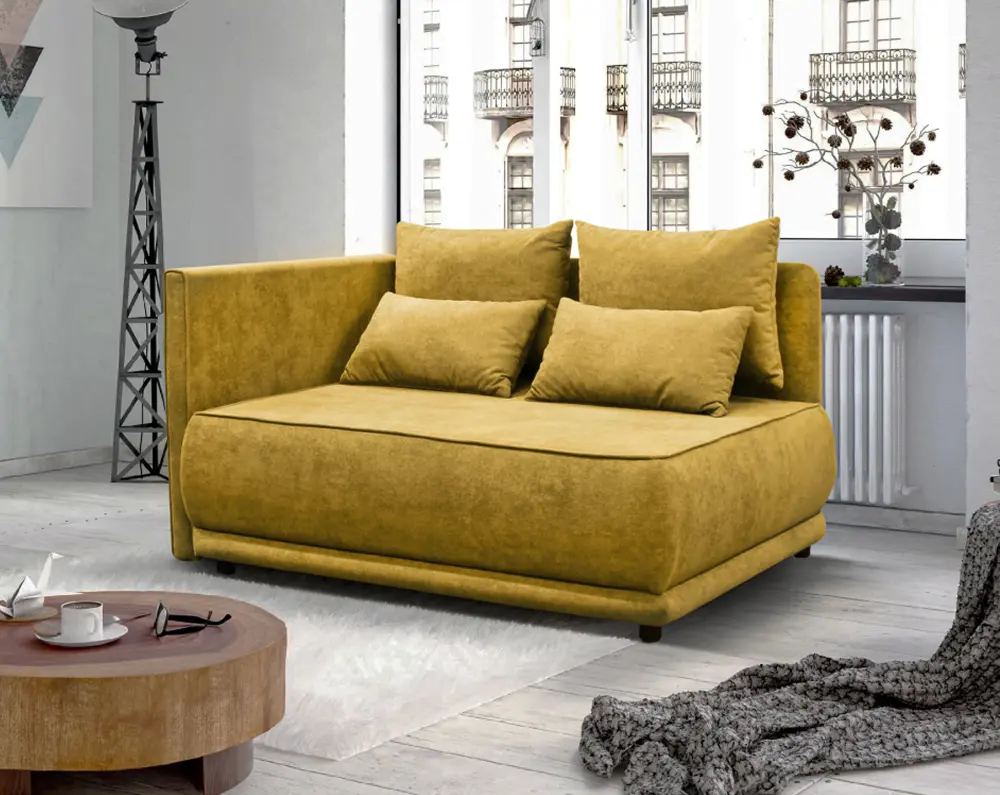 Canapea Tempo Kondela Liami Left (Mustard)