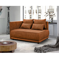 Canapea Tempo Kondela Liami Left (Terracotta)