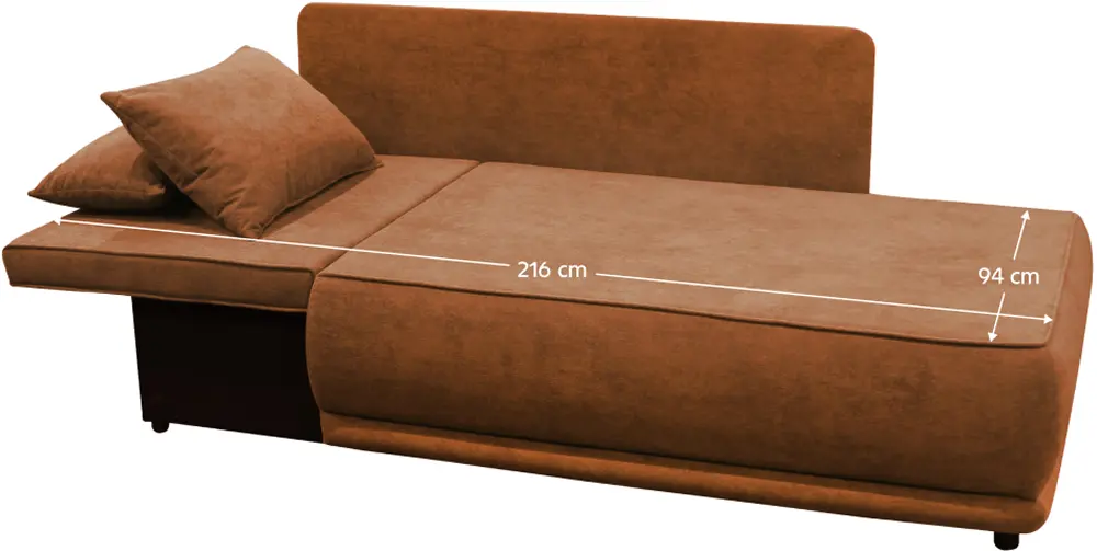 Canapea Tempo Kondela Liami Left (Terracotta)