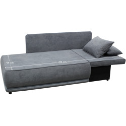 Canapea Tempo Kondela Liami Right (Gray) Thumb