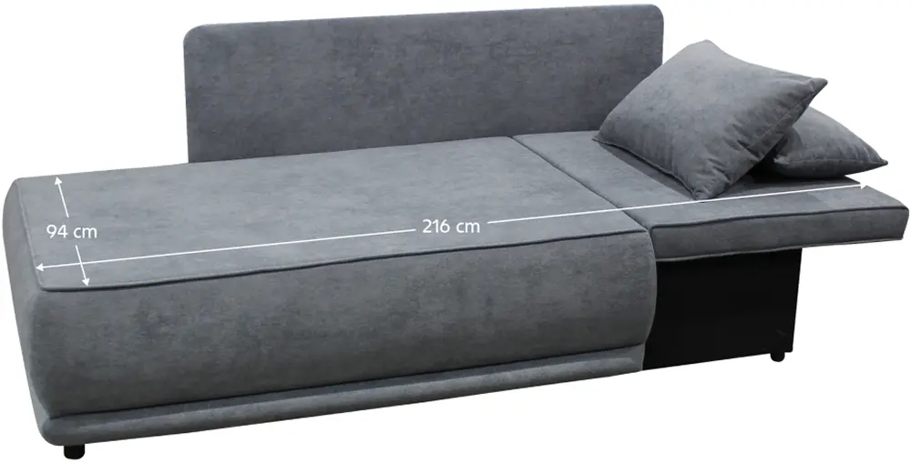 Canapea Tempo Kondela Liami Right (Gray)