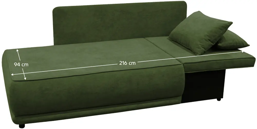 Canapea Tempo Kondela Liami Right (Green)