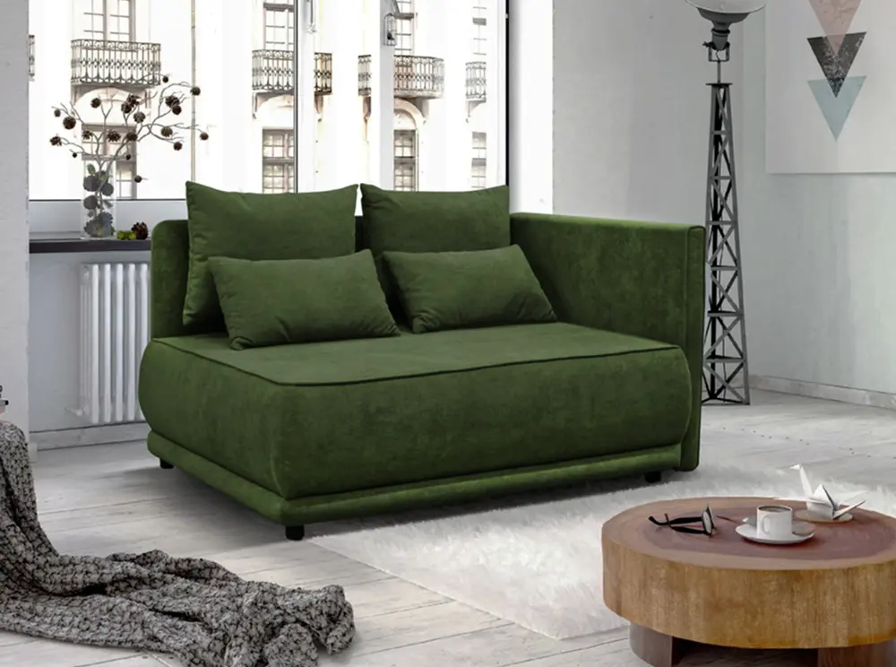 Canapea Tempo Kondela Liami Right (Green)