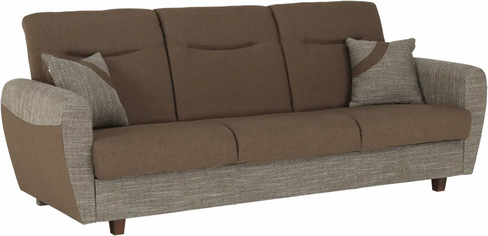 Canapea Tempo Kondela Milo (Brown/Dark Beige)