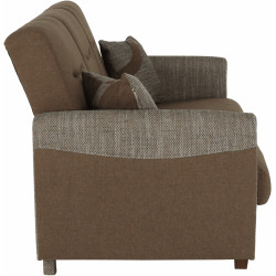 Canapea Tempo Kondela Milo (Brown/Dark Beige) Thumb